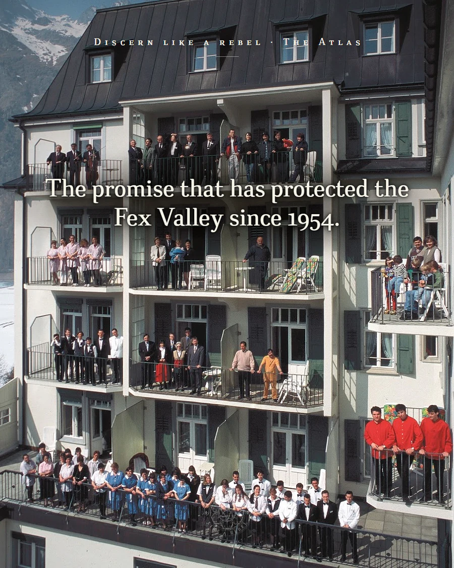 Waldhaus Sils Instagram cover: The promise that has protected the Fex Valley since 1954